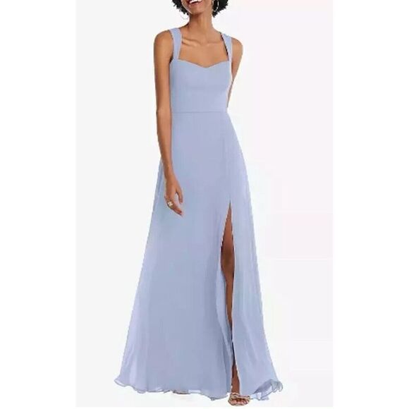 New ~ AFTER SIX ~1558 Contoured Wide Strap Sweetheart Maxi Dress Size 6 - Picture 1 of 11